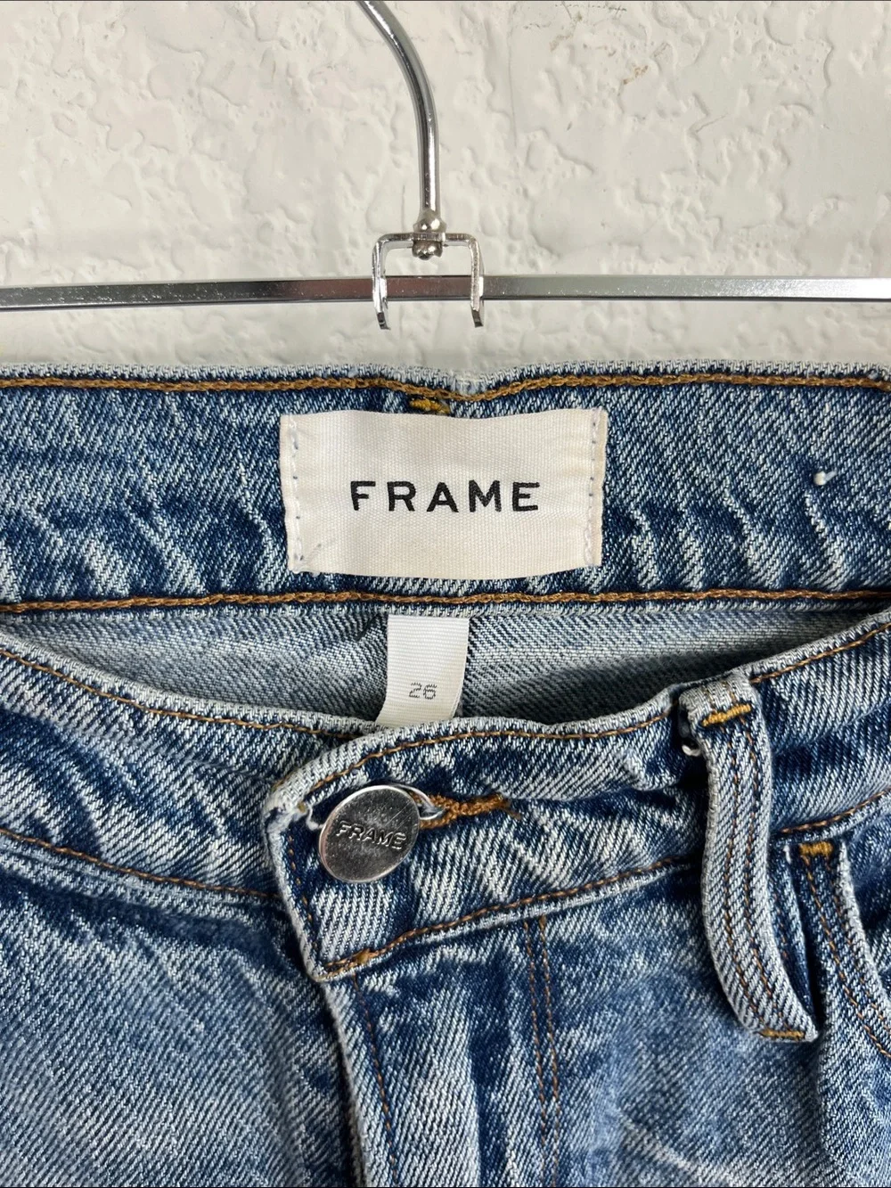 FRAME Denim Le Nouveau Straight Leg Denim Jeans Crystal Shores - Picture 3 of 7